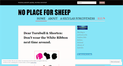 Desktop Screenshot of noplaceforsheep.com