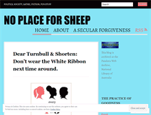 Tablet Screenshot of noplaceforsheep.com